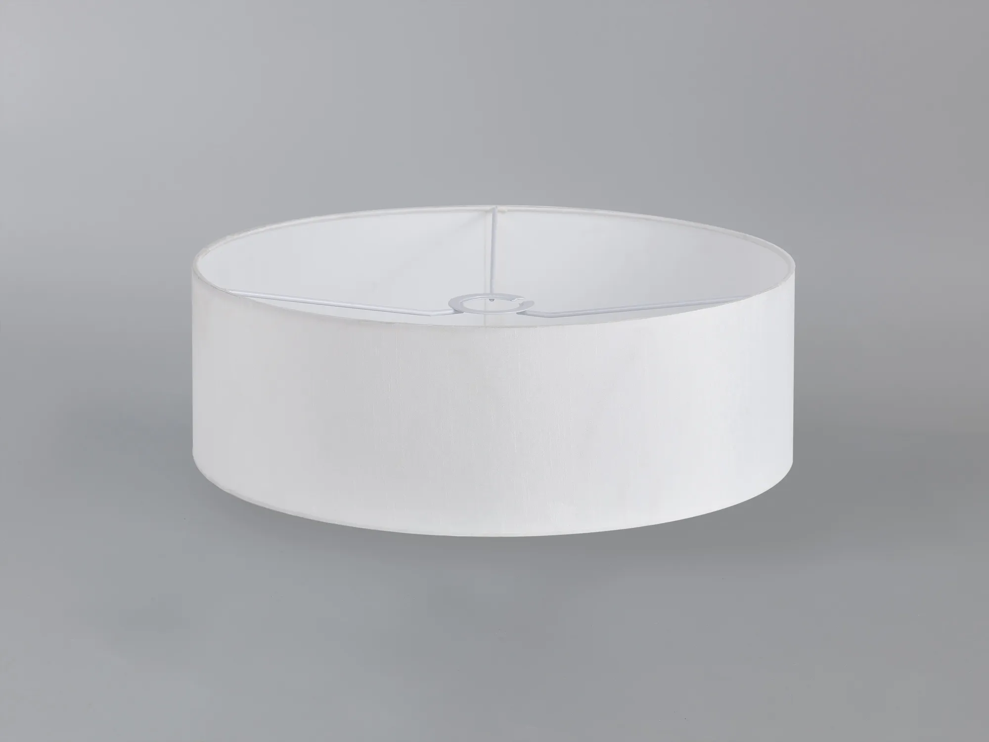 Serena 45cm Faux Silk Fabric Shade White D0573  Deco Serena